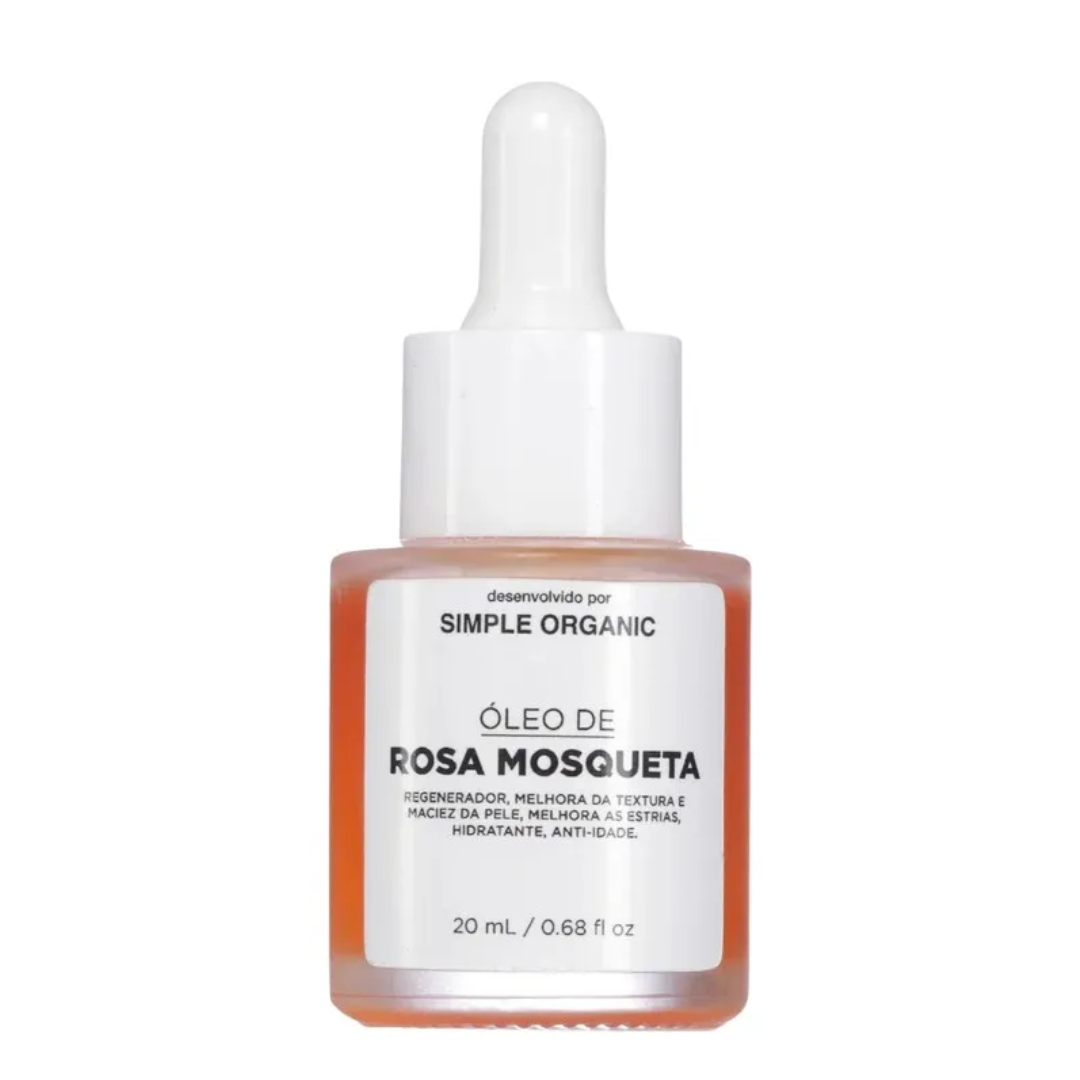 Pure Rosehip Oil Vegan Facial & Body Daily Skincare Oil 20ml Simple Organic