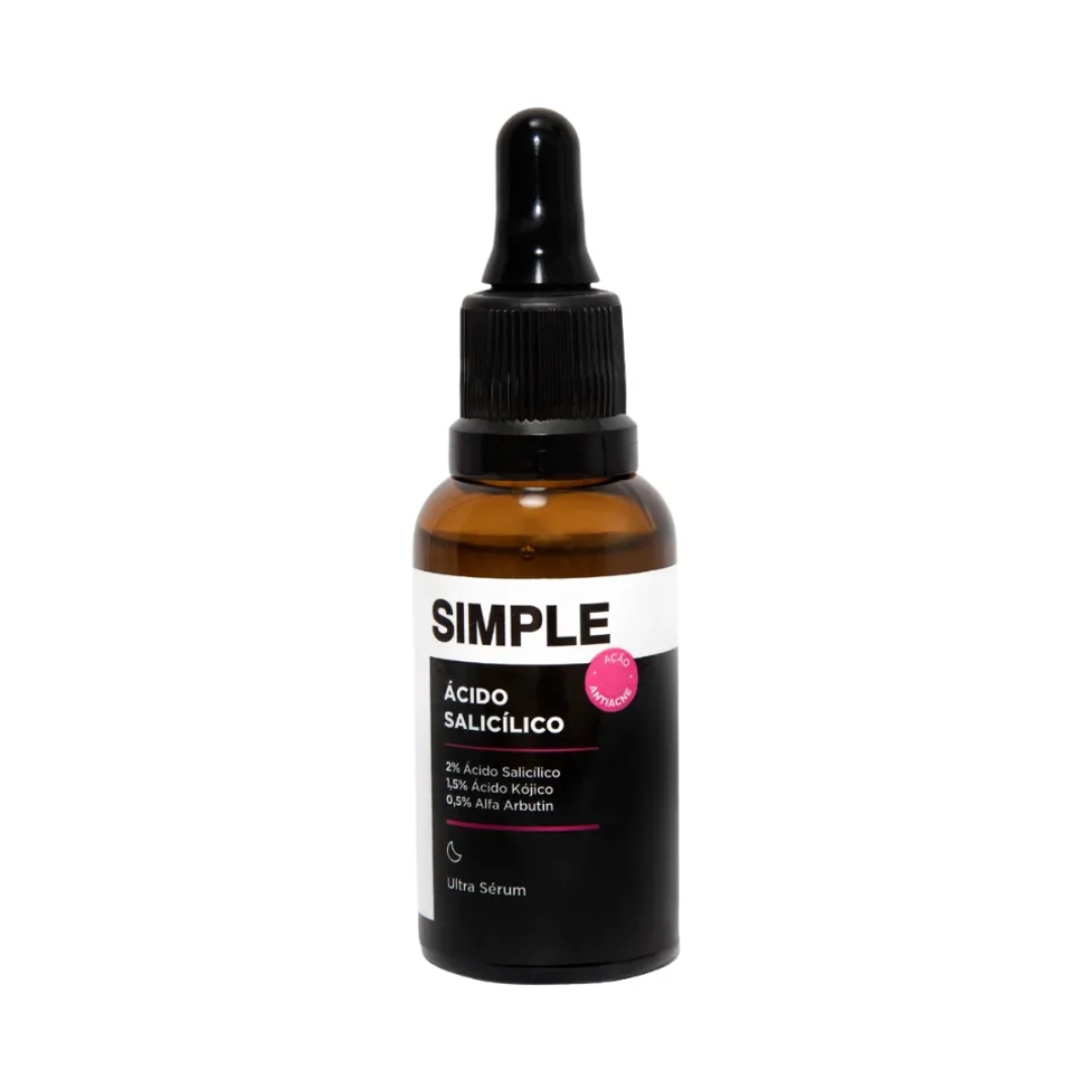 Salicylic Acid Ultra Face Serum Daily Skin Care 30ml Simple Organic