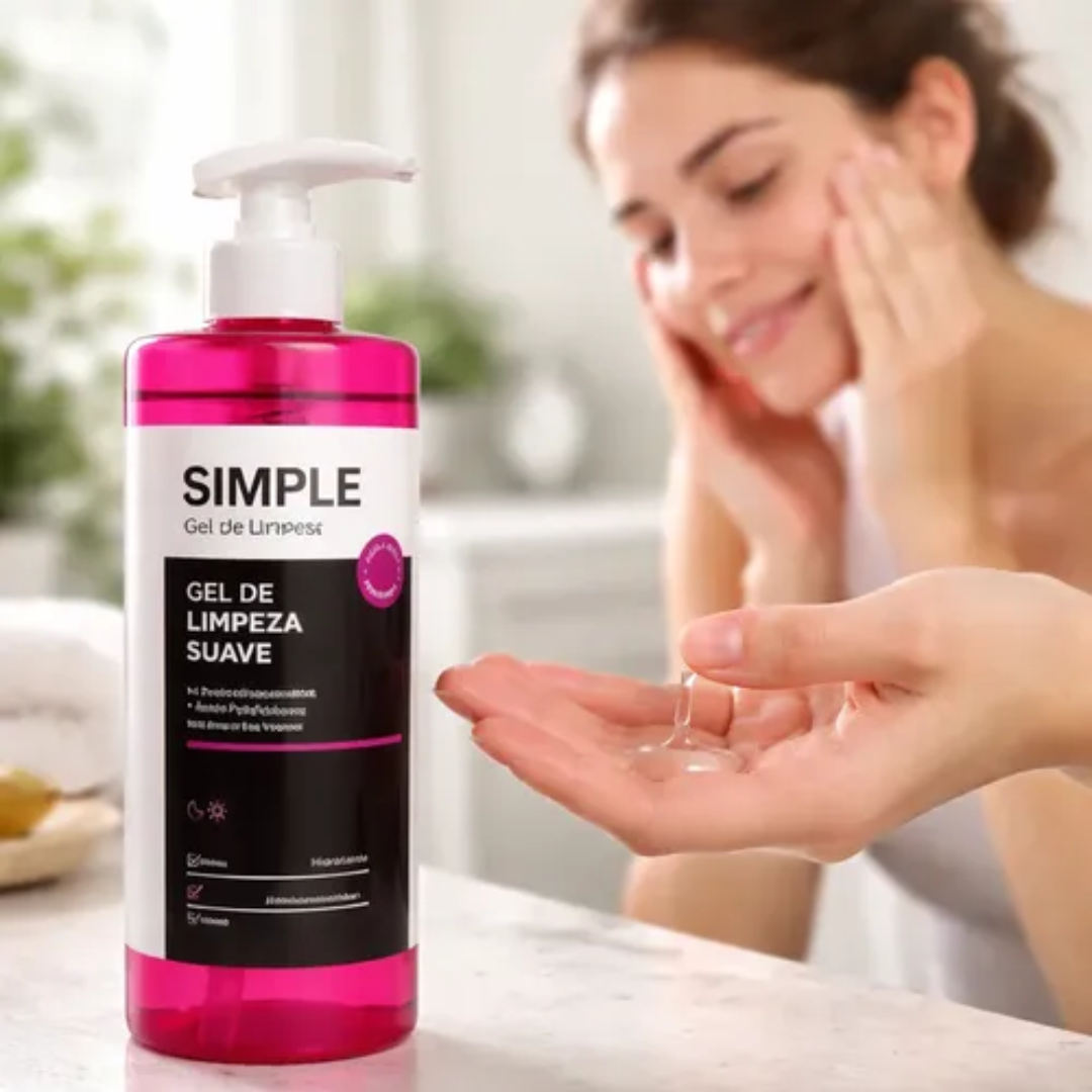 Gentle Cleansing Gel Sensitive Skin Facial Cleanser Simple 350g Organic
