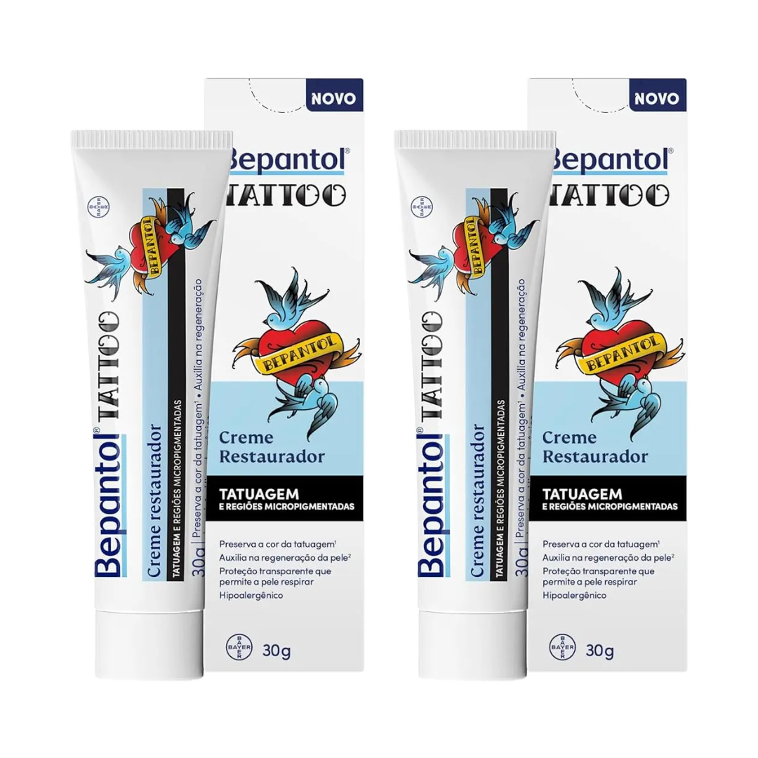 Lot of 2 Bepantol Tattoo Moisturizing & Restorative Cream 30g