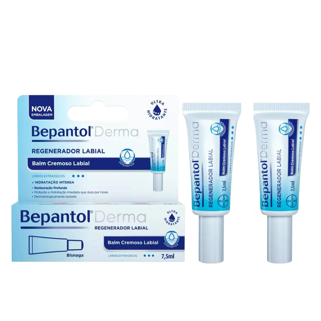 Lot of 2 Bepantol Derma Lip Repair Ultra-Hydrating Balm 7.5ml