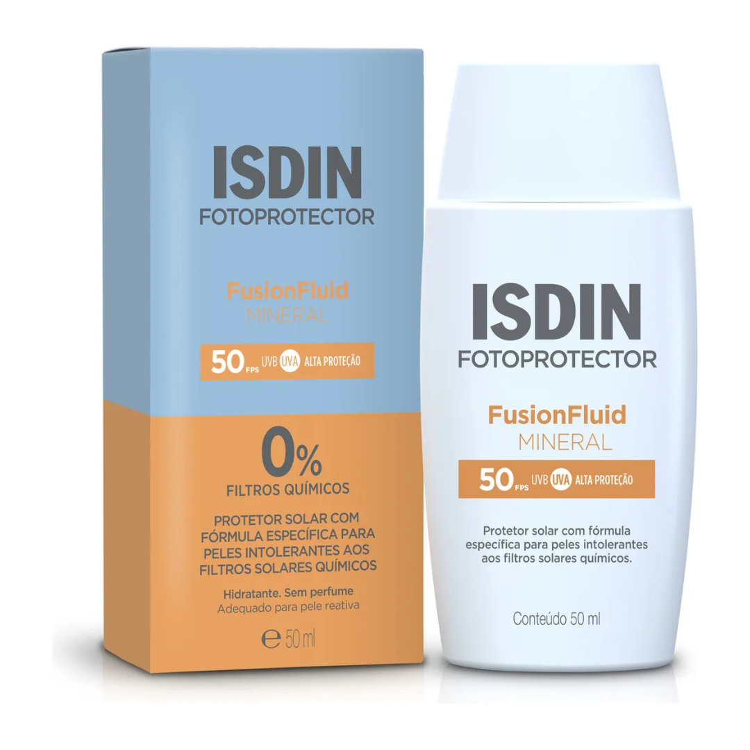 Fusion Fluid Mineral SPF 50 Facial Sunscreen Skin Protection 50ml ISDIN