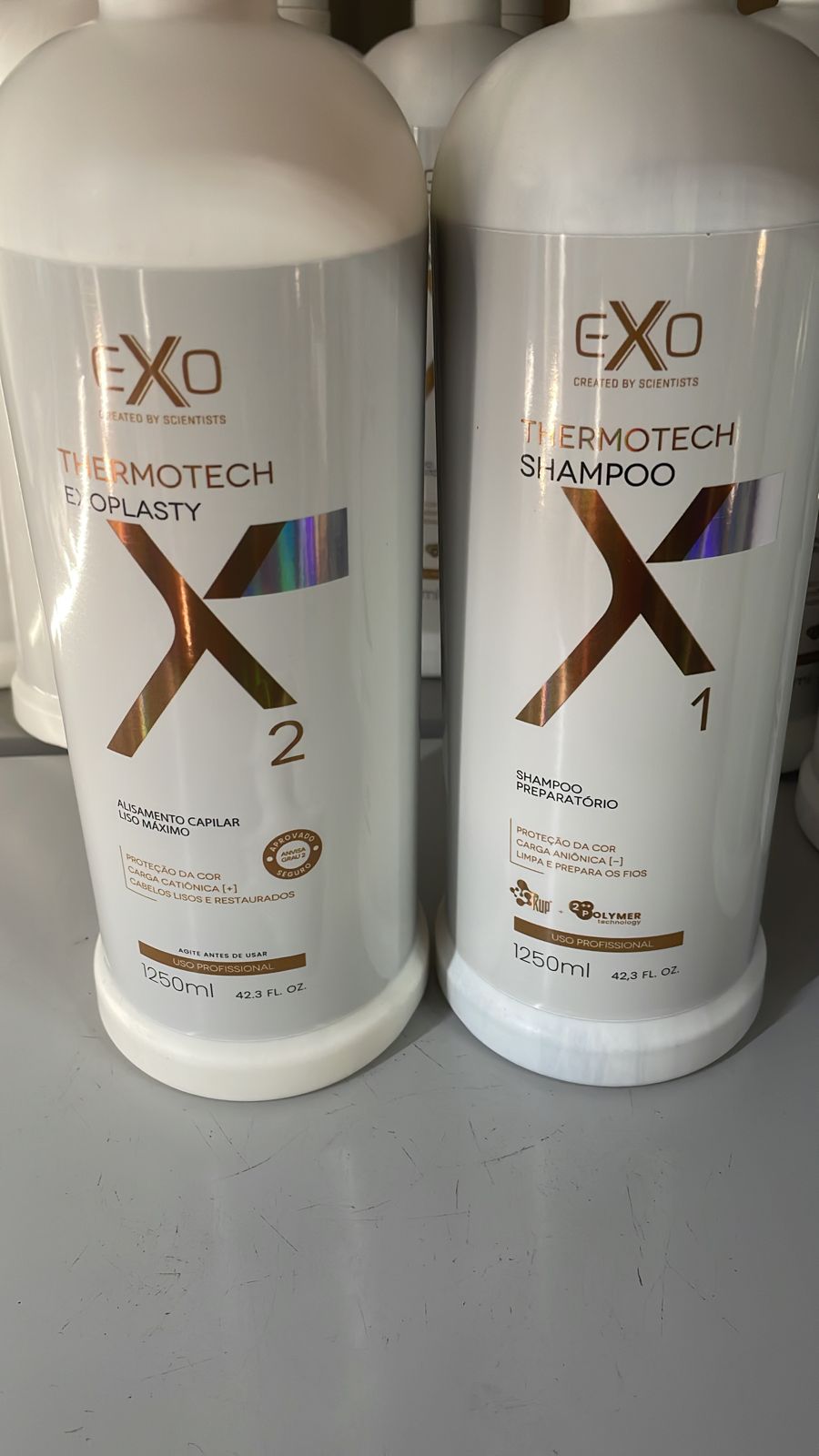 Exo Thermotech Exoplasty Hair Straightening Kit 2x 1250ml / 42.36 fl oz