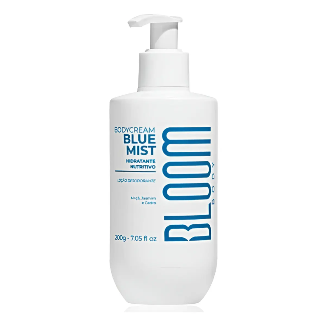 Blue Mist Body Cream Moisturizing & Fresh Skin Care 200g Bloom Body