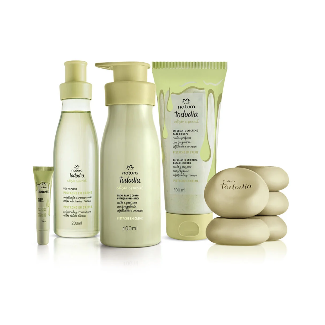 Pistache Tododia Pistachio Body Care Gift Set Vegan Cruelty-Free Kit Natura