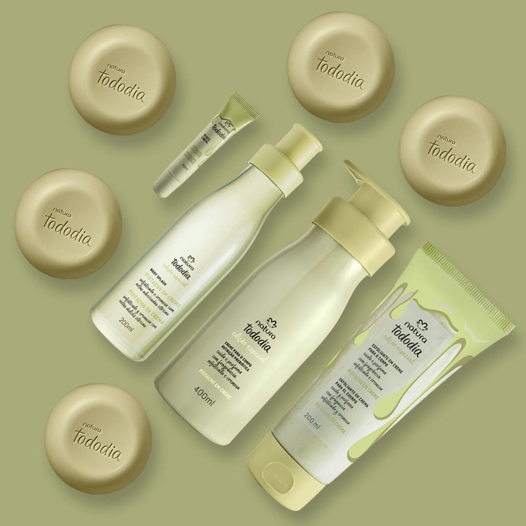 Pistache Tododia Pistachio Body Care Gift Set Vegan Cruelty-Free Kit Natura