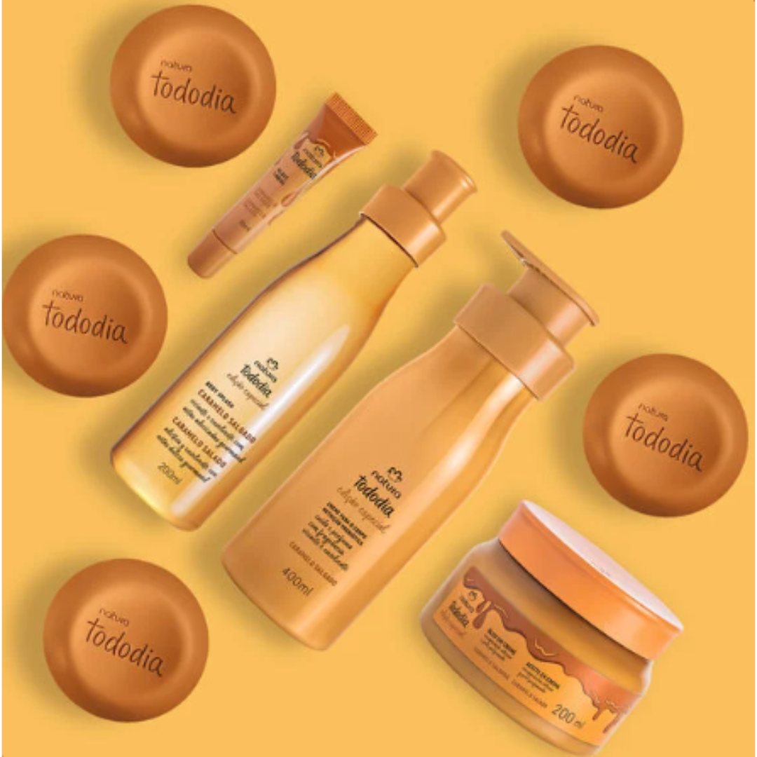 Tododia Caramelo Salted Caramel Body Care Set Vegan Cruelty-Free Kit Natura