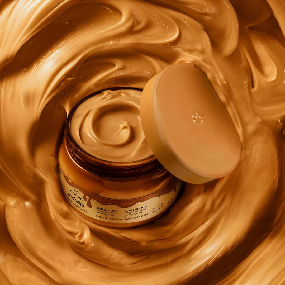 Caramelo Tododia Salted Caramel Body Oil Cream Nourishing Care 200ml Natura
