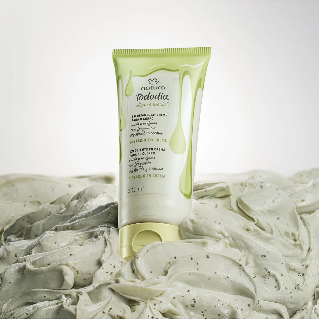 Tododia Pistachio Body Scrub Gentle Exfoliating Cream 200ml Natura