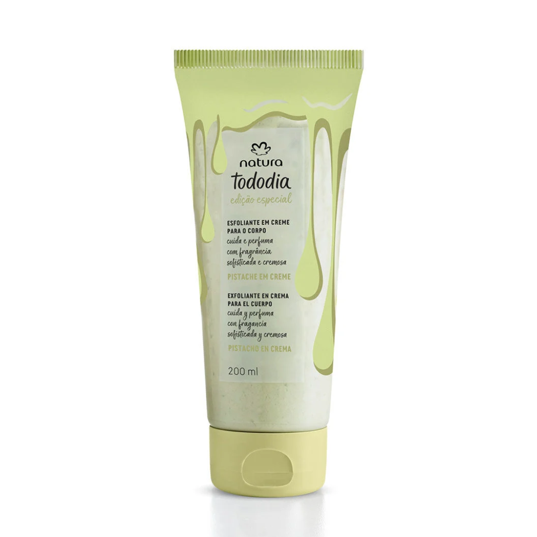 Tododia Pistachio Body Scrub Gentle Exfoliating Cream 200ml Natura