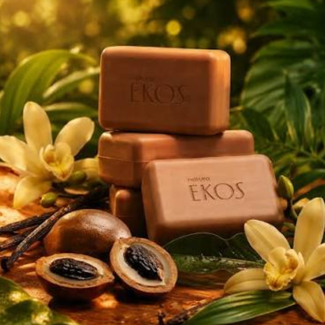 Ekos Baunilha Amazonian Vanilla  Vegan Creamy Body Soap 4x100g Natura