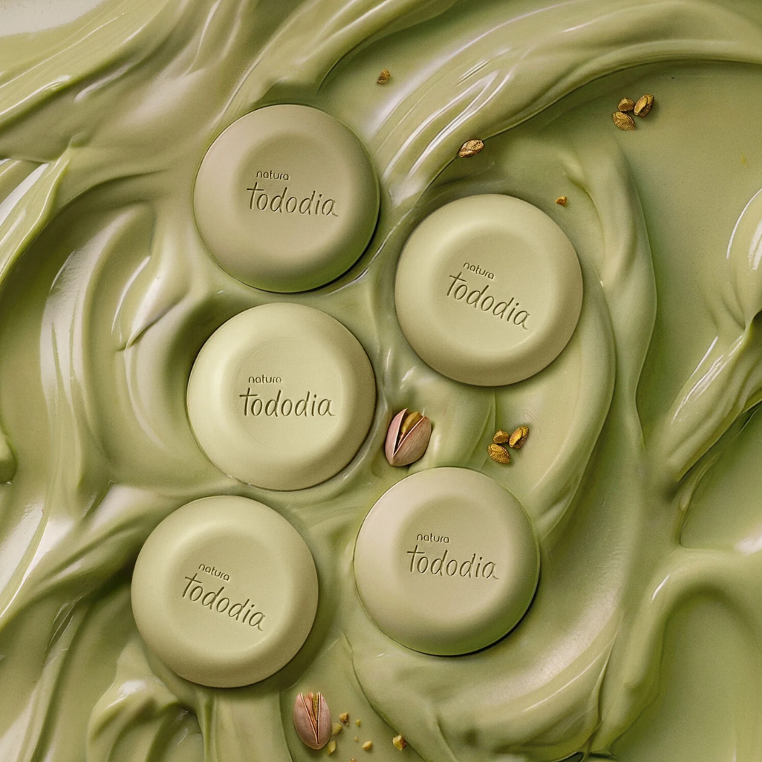 Pistache Tododia Pistachio Cream Soap Bars Vegan Care 5x90g Natura