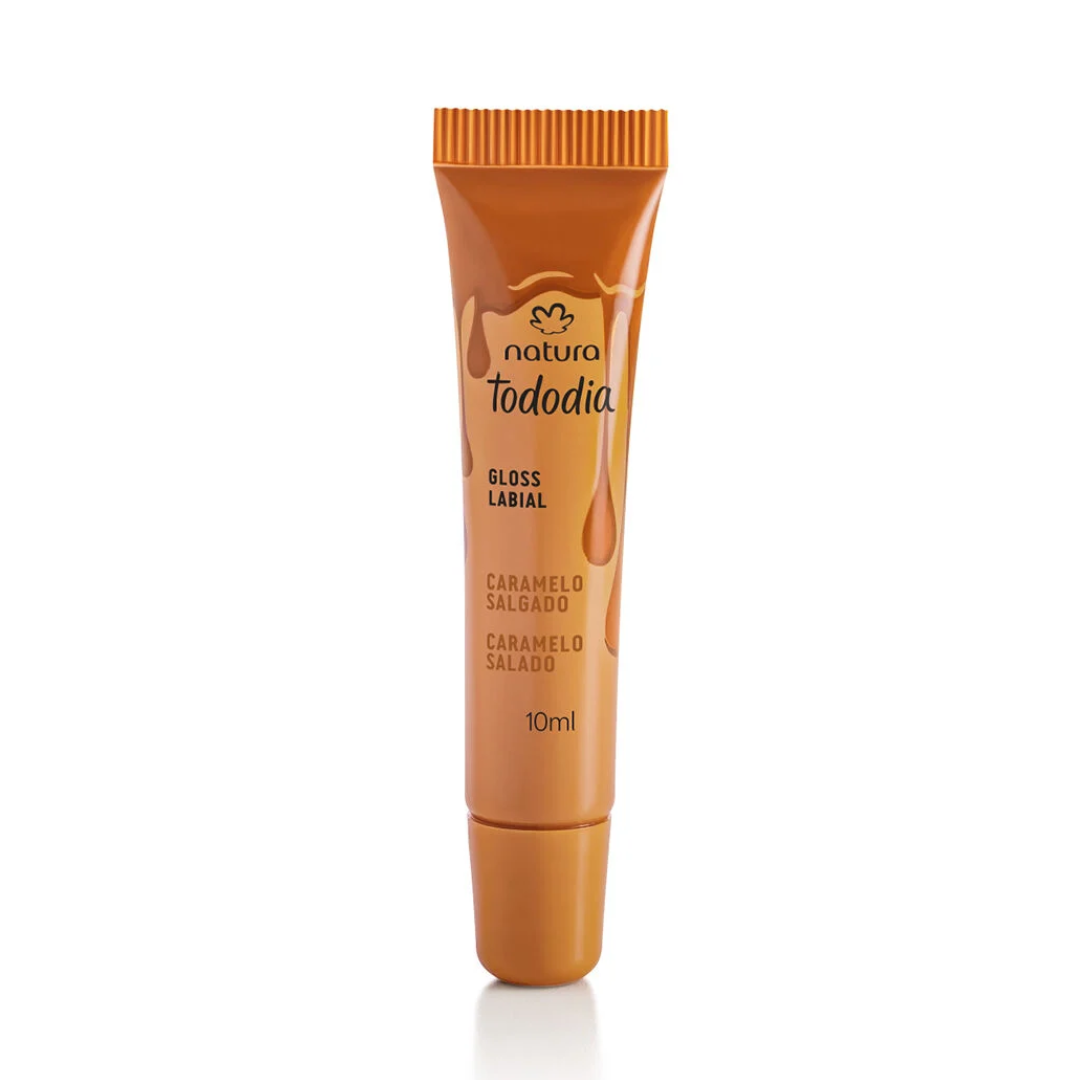 Caramelo Tododia Salted Caramel Lip Gloss 24h Hydration 10ml Natura