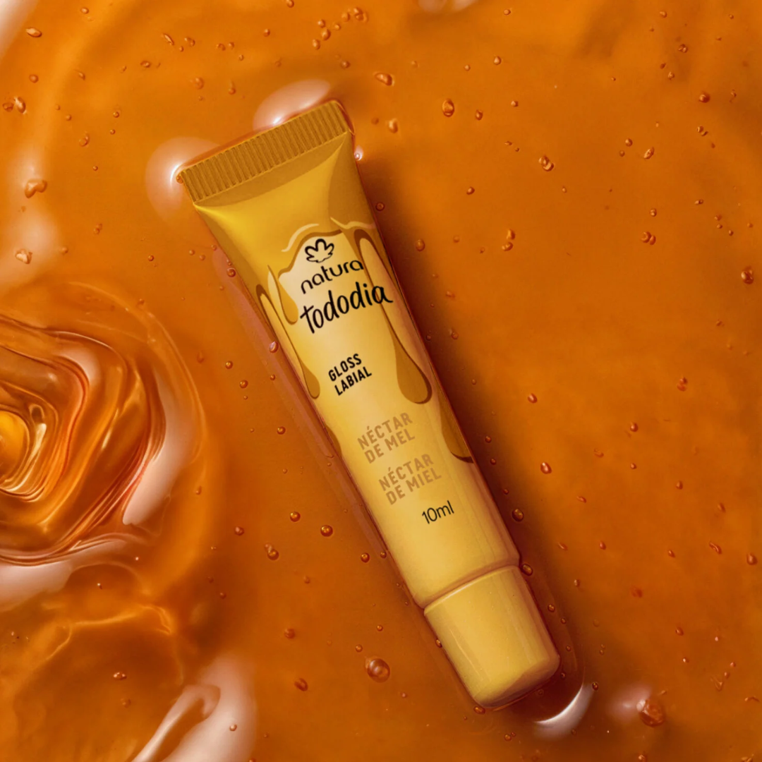 Tododia Honey Nectar Lip Gloss 24h Hydration Daily Care 10ml Natura