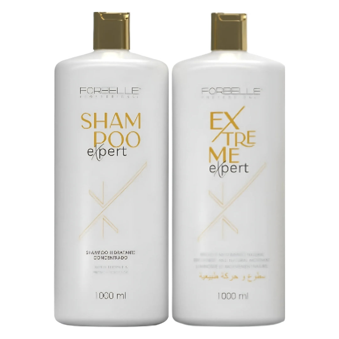 Extreme Expert Progressive Brush Hair Straightener Kit 2x 1L Forbelle