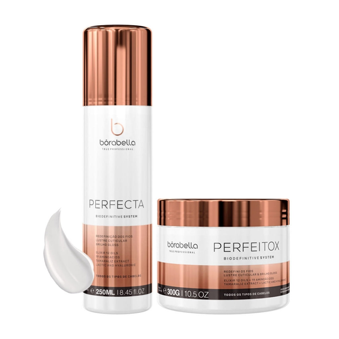 Perfeitox Deep Hair Mask + Perfecta Progressive Brush Kit Borabella