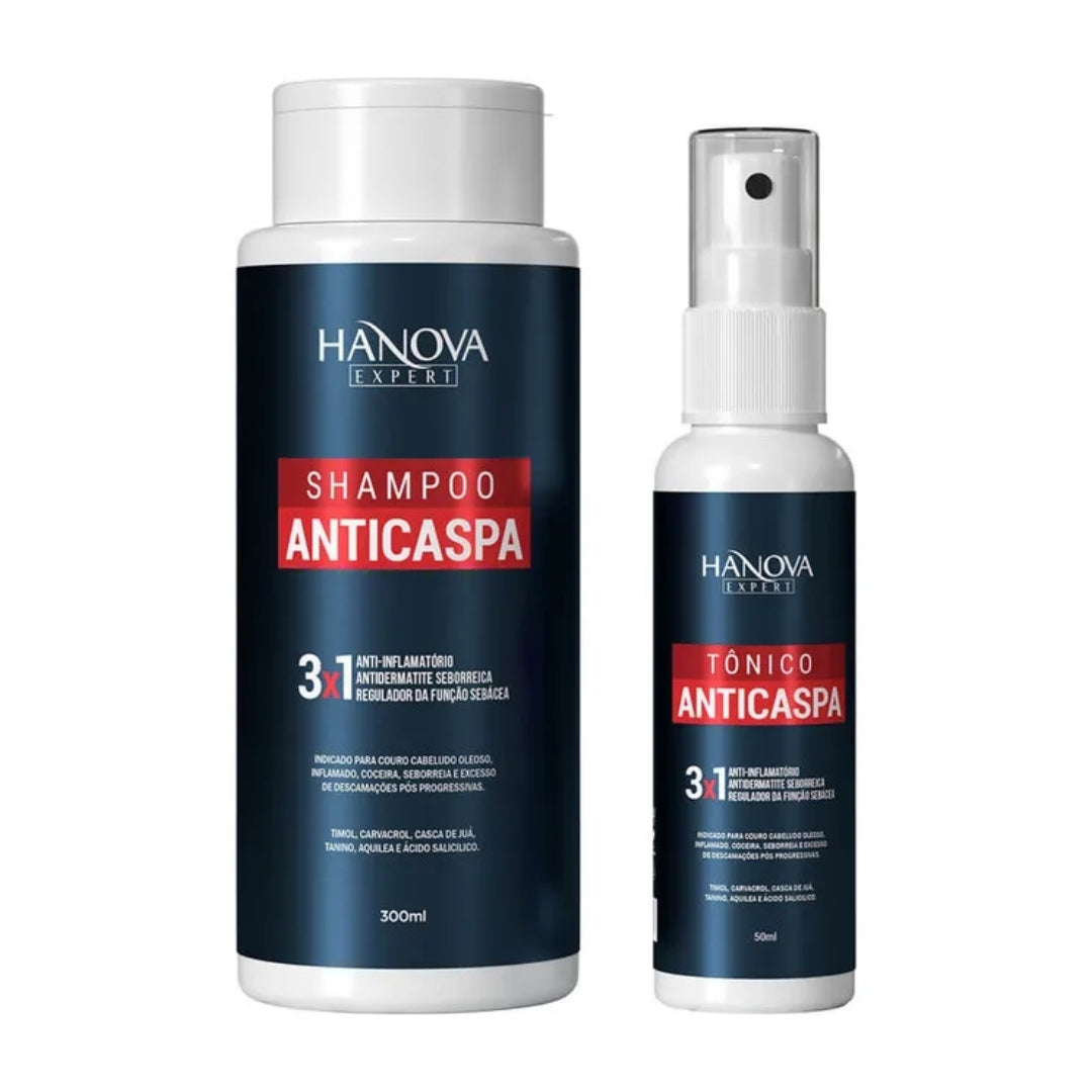 Anticaspa Anti Hair Dandruff Home Care Antiseptic Treatment Kit Hanova