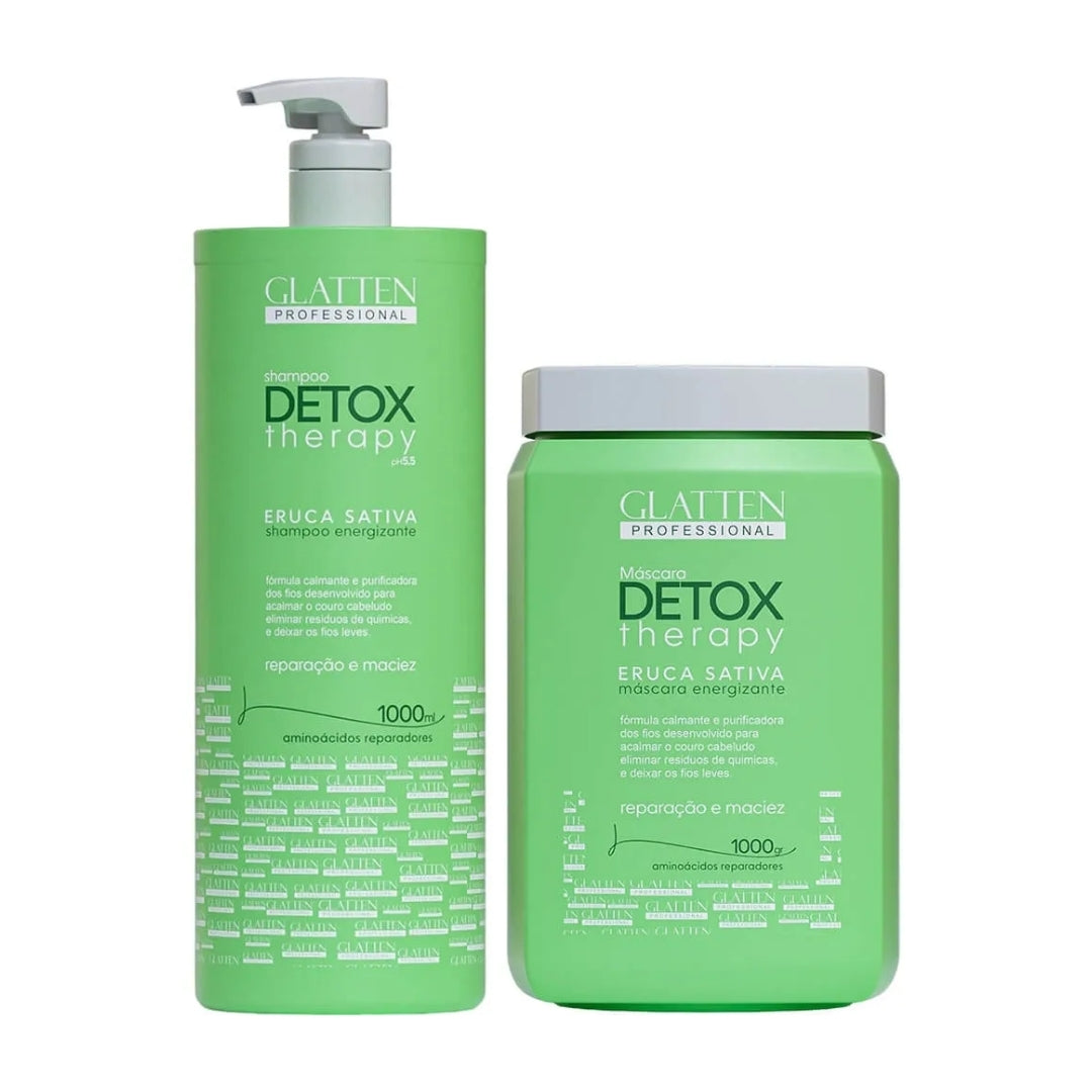 Detox Therapy Energizing Amino Acids Hair Treatment Kit 2x1 Glatten