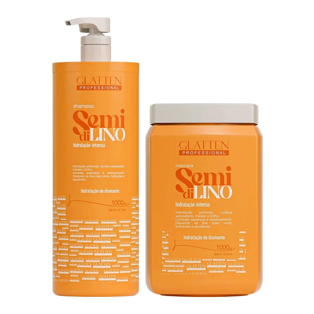 Semi Di Lino Diamond Jaborandi Hydration Hair Treatment Kit 2x1 Glatten