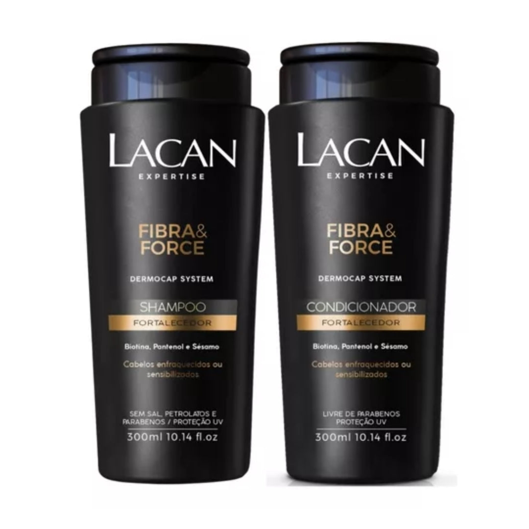 Fibra &amp; Force Hair Strenght Home Care Treatment Kit 2x 300ml Lacan