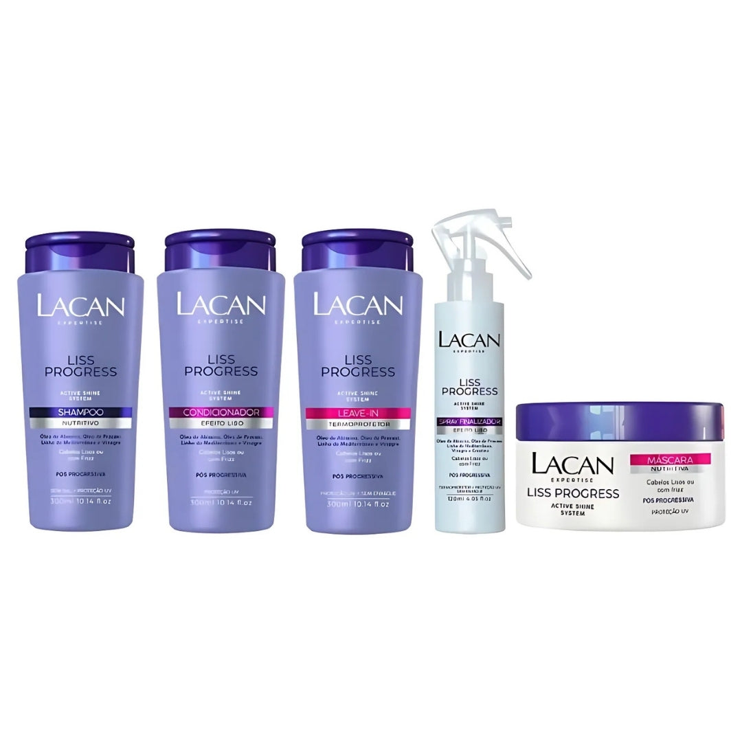 Liss Progress Smooth Effect Home Care Hair Treatment Kit Lacan