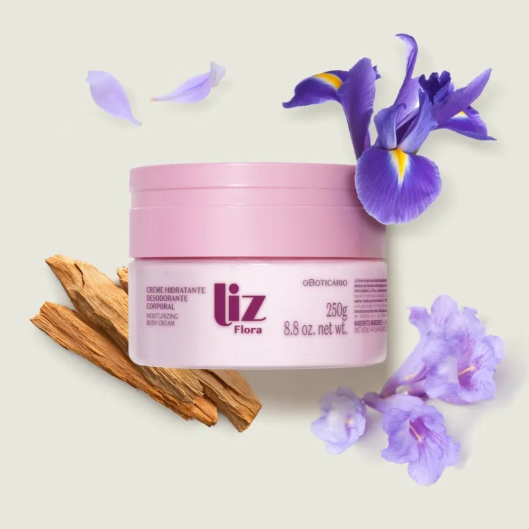 Liz Flora Woody Floral Fragance Cologne + Body Cream Kit O Boticário