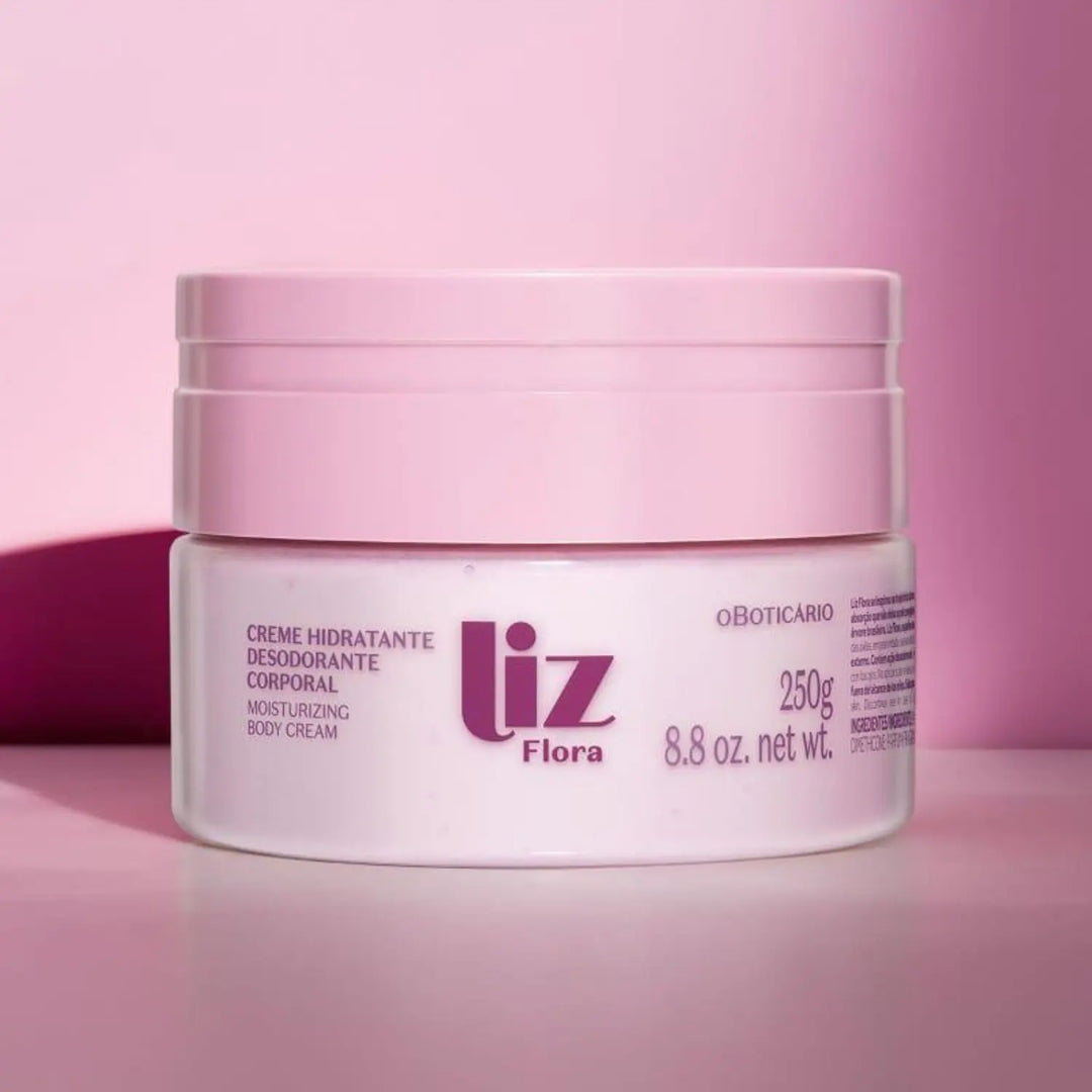 Liz Flora Body Moisturizing Cream Woody Floral Fragance 250g O Boticário