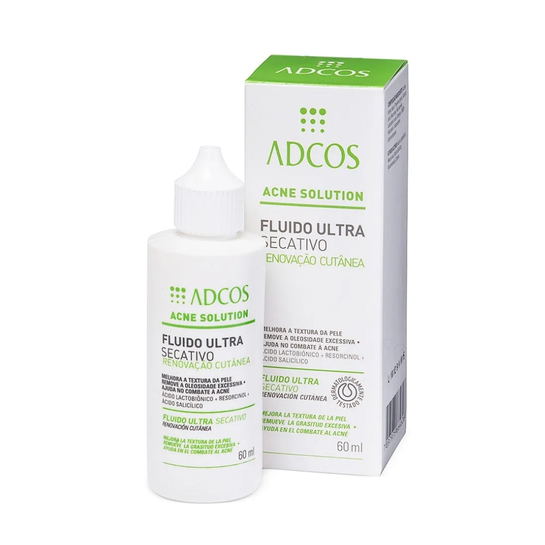 Adcos Acne Solution Ultra Drying Fluid Lotion for Oily Skin 60ml Adcos