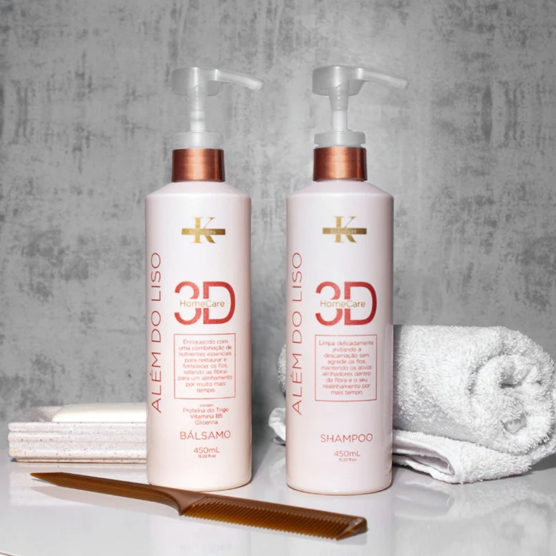 Alem do Liso Beyond Smooth Hair Frizz Control Treatment Kit Kerastinni