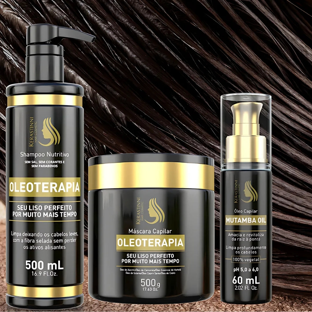 Oleotherapy Oleoterapia Hair Shine Hydration Strenghtening Kit Kerastinni