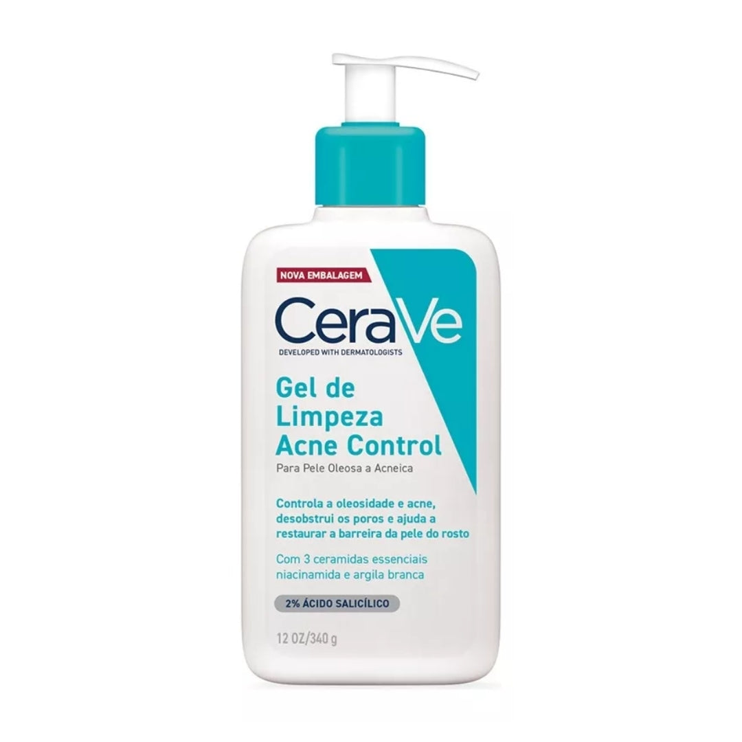 Acne Control Cleansing Gel Oily Acne-Prone Skin Day / Night Care 340g Cerave