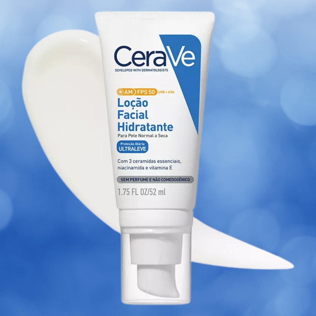 Facial Moisturizing Lotion SPF 50 Normal To Dry Skin Daily Care 52ml Cerave