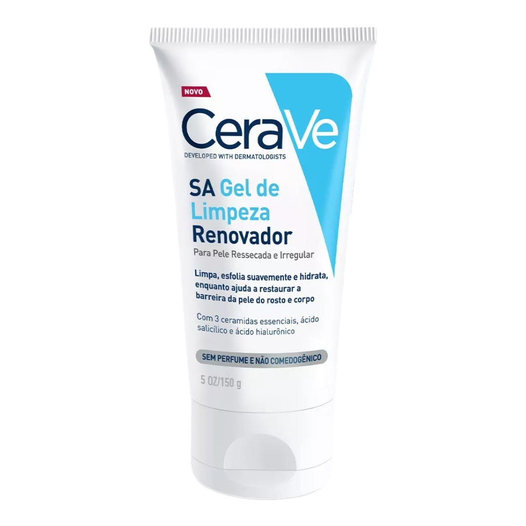 Sa Renewing Facial Cleansing Gel Day / Night Care All Skin Types 150g Cerave