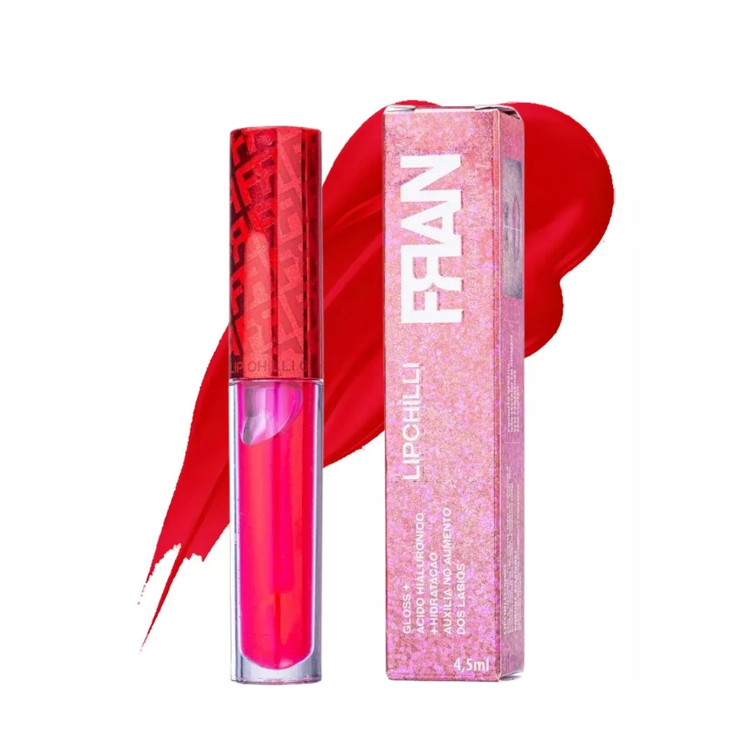 Lipchilli Red Lip Gloss Volume Increase Glossy Finish 4.5ml Franciny Ehlke