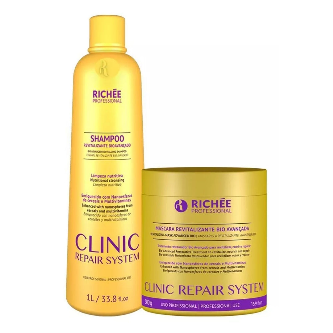 Clinic Repair Hair Home Care Moisturzing Nourishing Kit Richée