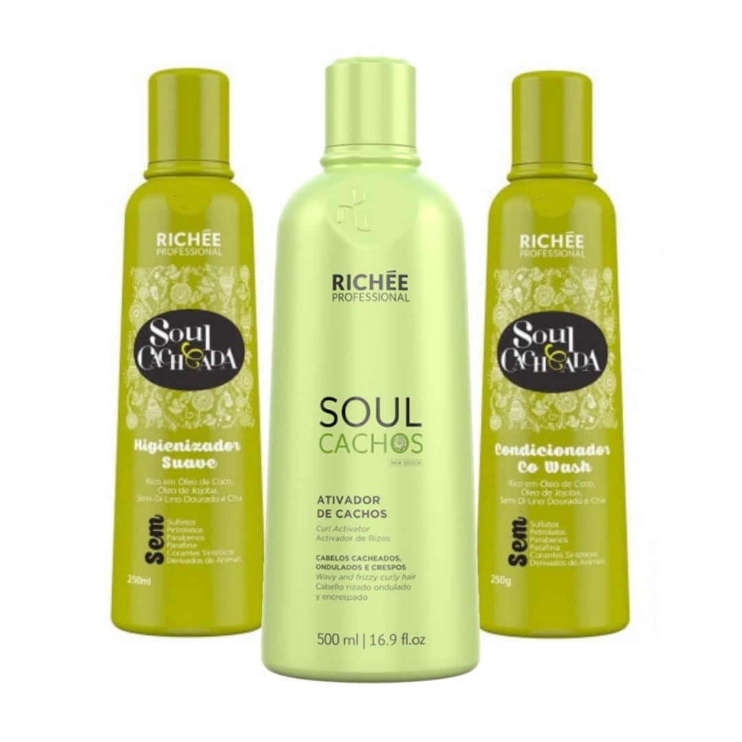 Soul Cacheada Curly Hair Home Care Curls Maintenance Kit Richée