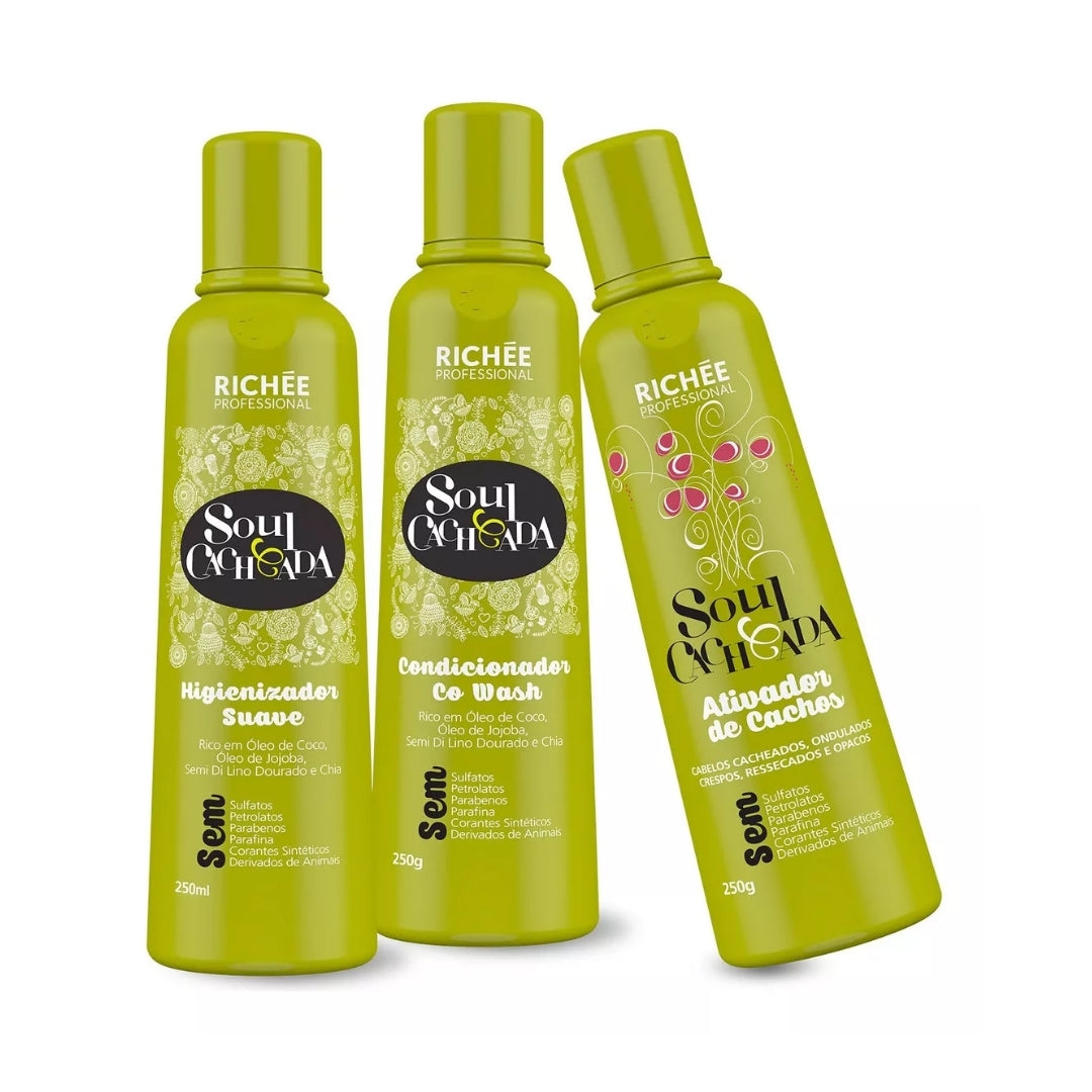 Soul Cacheada Curly Hair Home Care Curls Maintenance Kit Richée