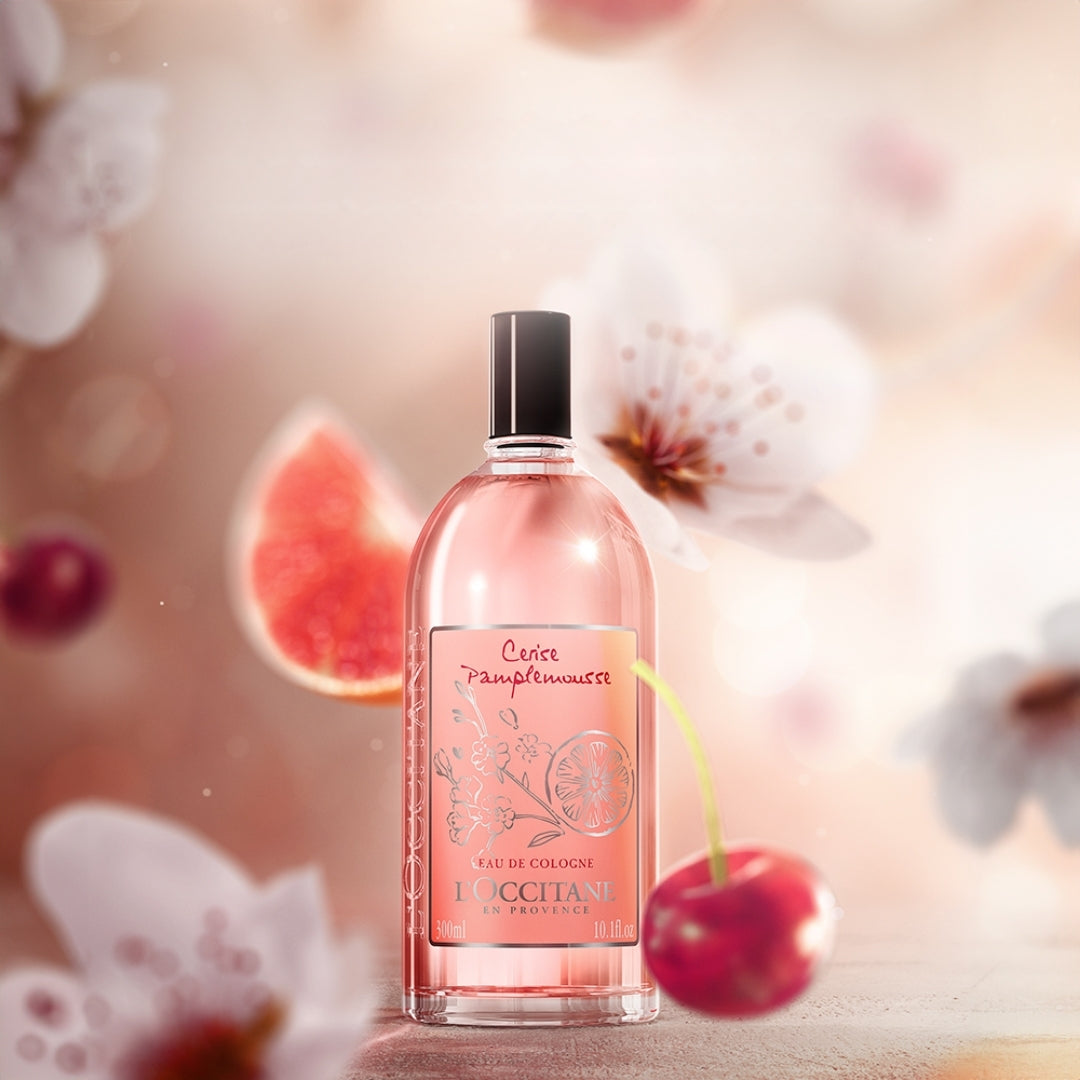 Provence Cherry Grapefruit Woody Floral Citrus Deo Cologne 300ml L'occ