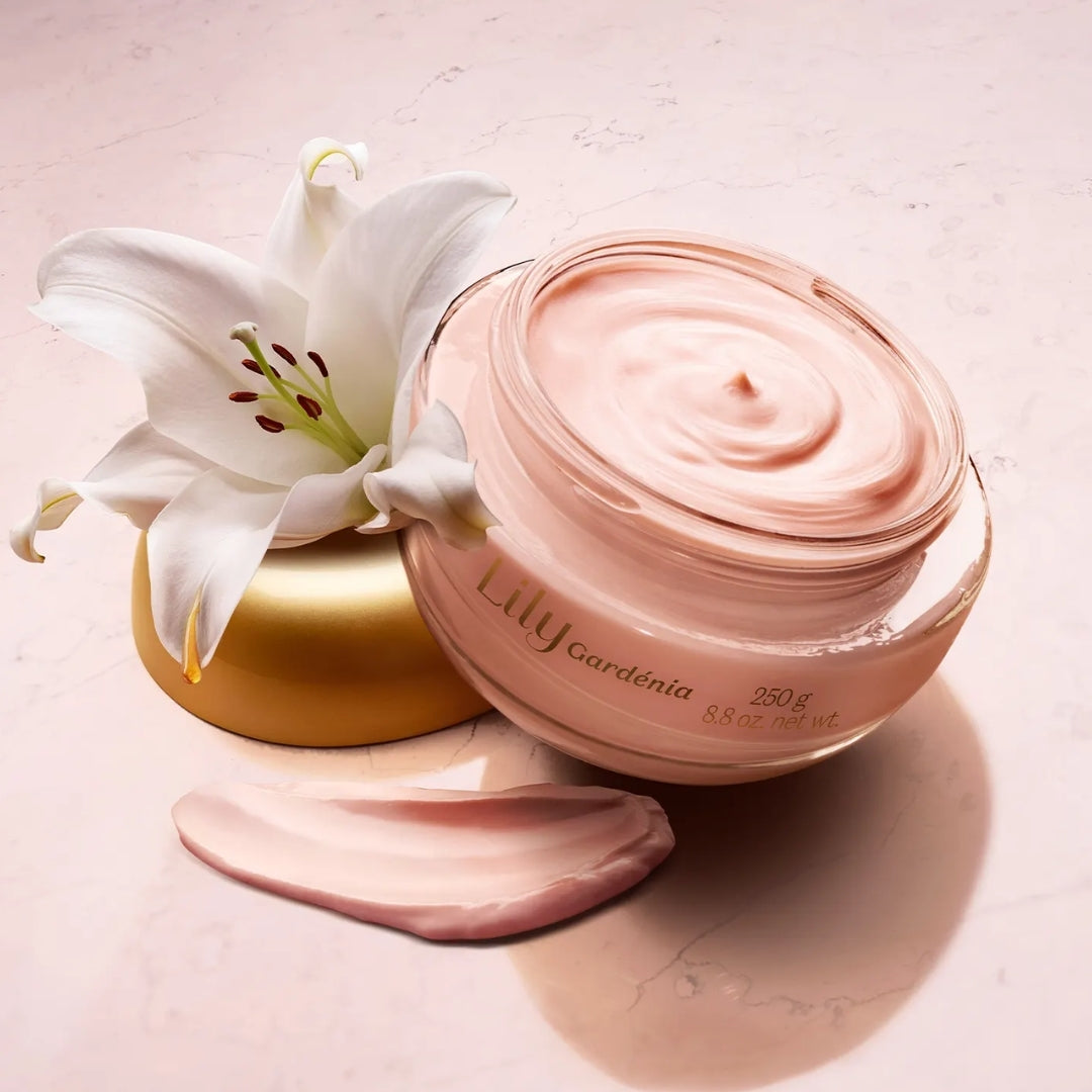Lily Gardenia Satin Moisturizing Nautral Fragance Body Cream 250g O Bo