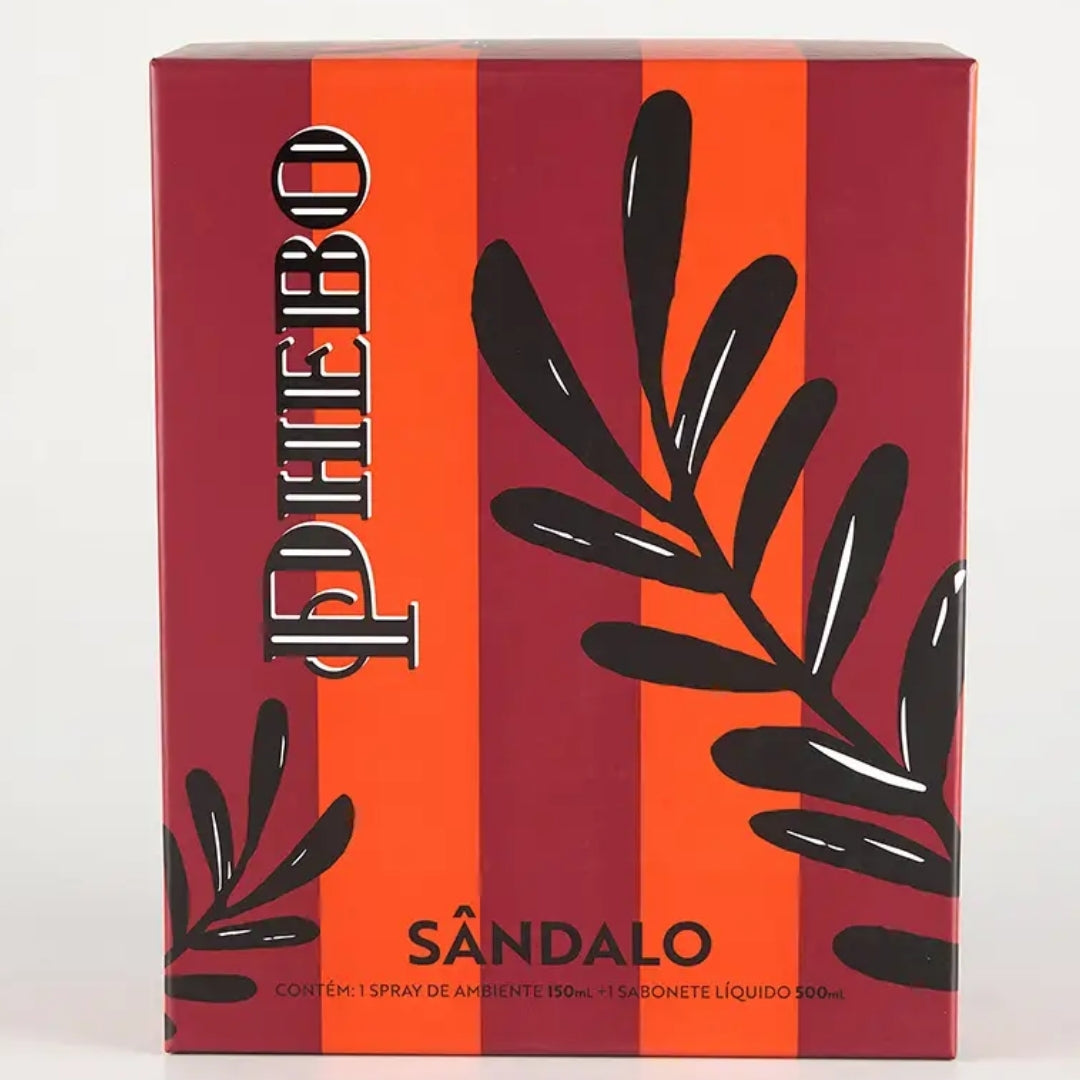 Phebo Sandalo Home Fragance Room Spray + Liquid Body Soap Kit Granado