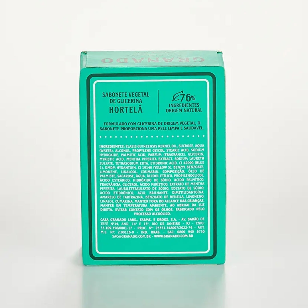 Lot ot 10 Glycerin Mint Bar Soap Skin Care Fresh Fragance 90g Granado