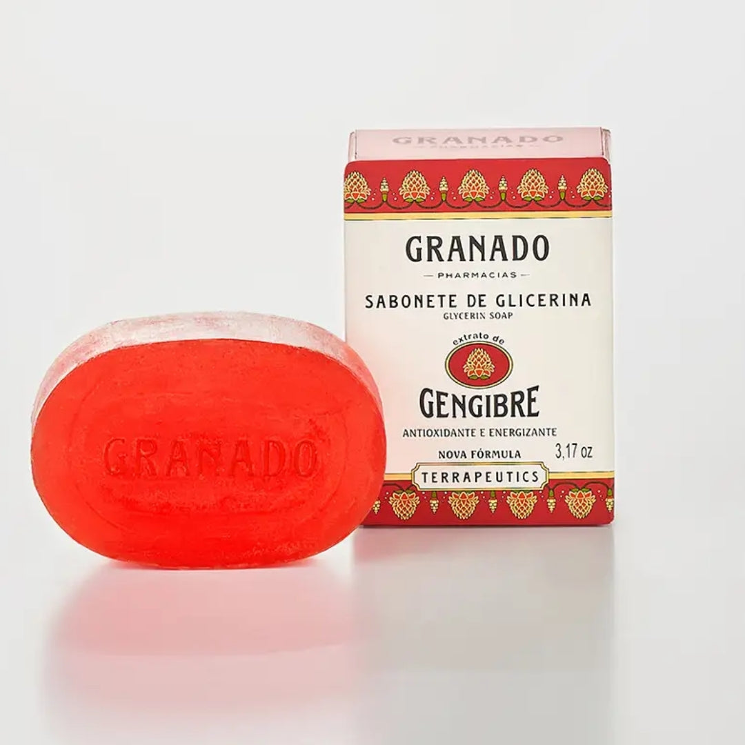 Lot of 10 Glycerin Ginger Bar Soap Skin Fragance 90g Granado