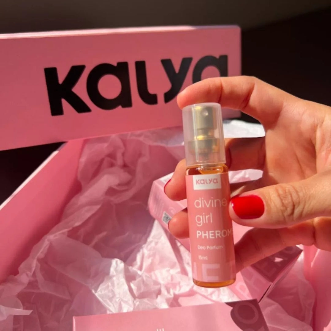 Divine Girl Pherome Deo Parfum Woody Floral Body Fragance 15ml Kalya Perfume