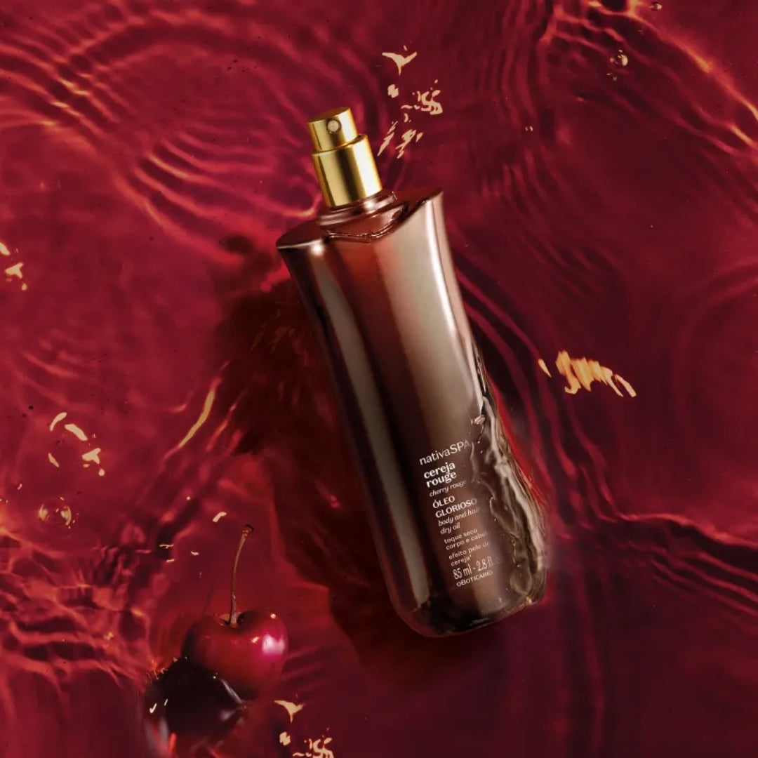 Nativa Spa Cherry Rouge Multifunctional Body Oil Skin Care 85ml O Boti