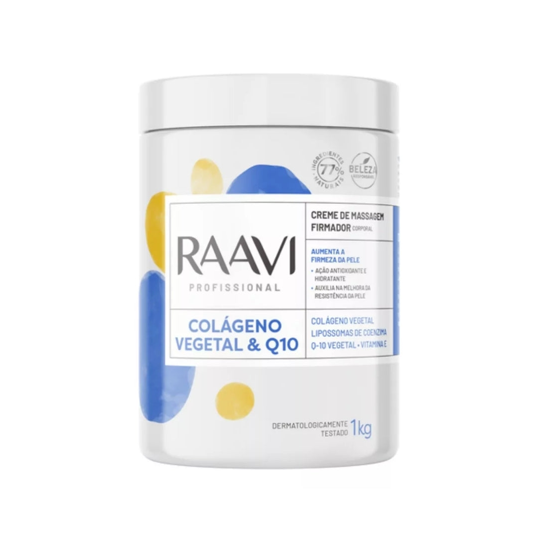 Vegetable Collagen Q-10 Vitamin E Body Massage Firming Cream 1Kg Raavi