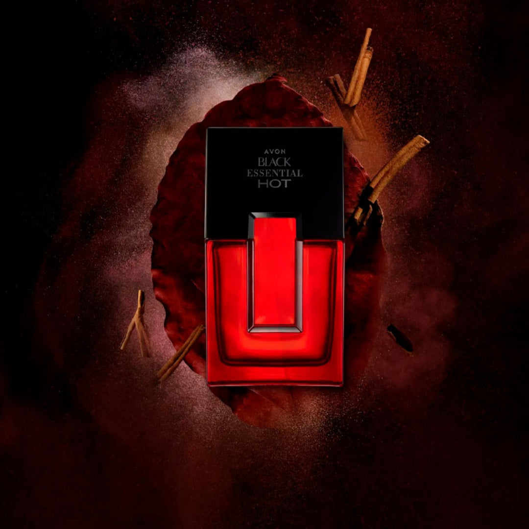 Black Essential Deo Cologne Sweet Woody Body Fragance 100ml Avon