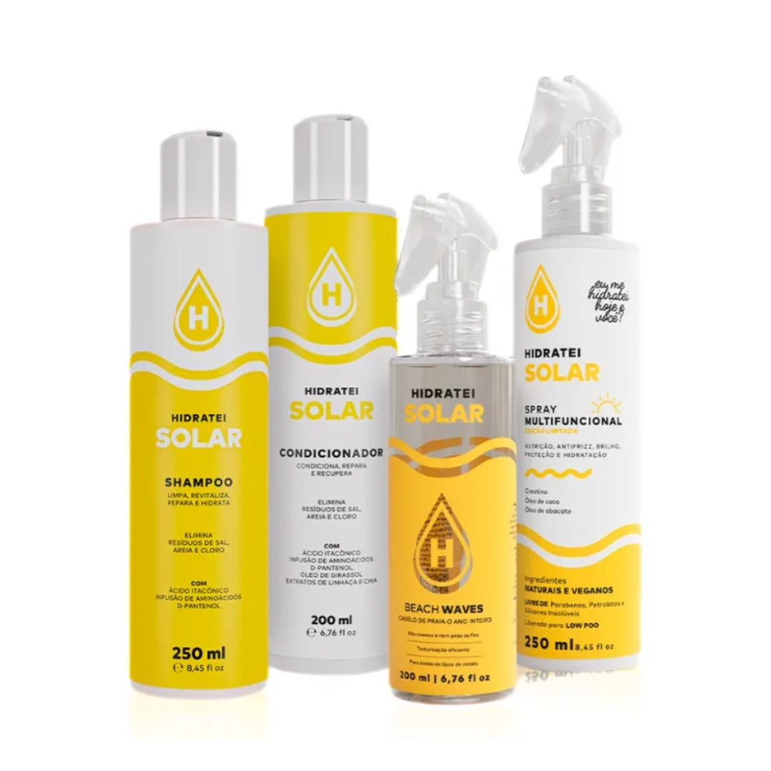 Solar Home Care Moisturizing Revitalizing Hair Treatment Kit Hidratei