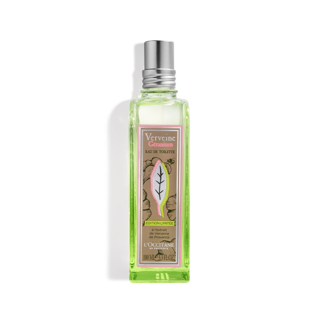 Verbena Geranio Eau de Toilette Musk Floral Body Fragance 100ml L'occitane