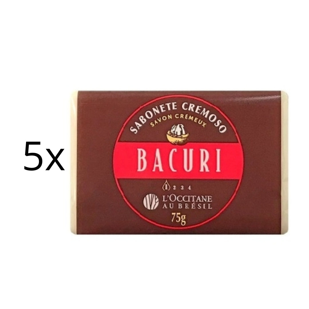 Lot of 5 Bacuri Creamy Soap Bath Body Skin Care 75g L'occitane