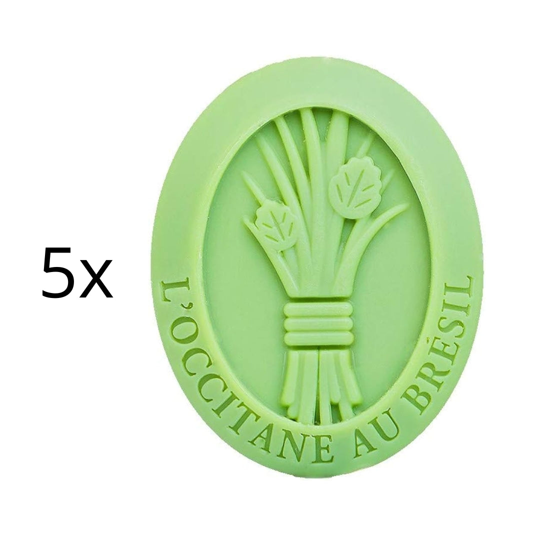 Lot of 5 Lemongrass Mate Scented Soap Vegan Skin Care 100g L'occitane